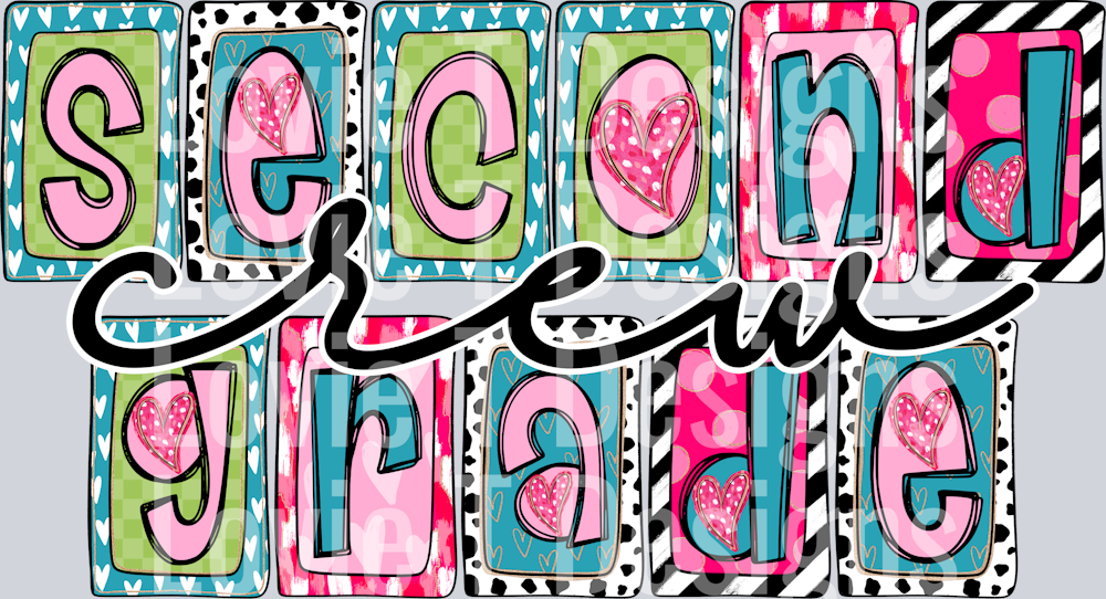 SECOND GRADE CREW BLOCK VALENTINES
