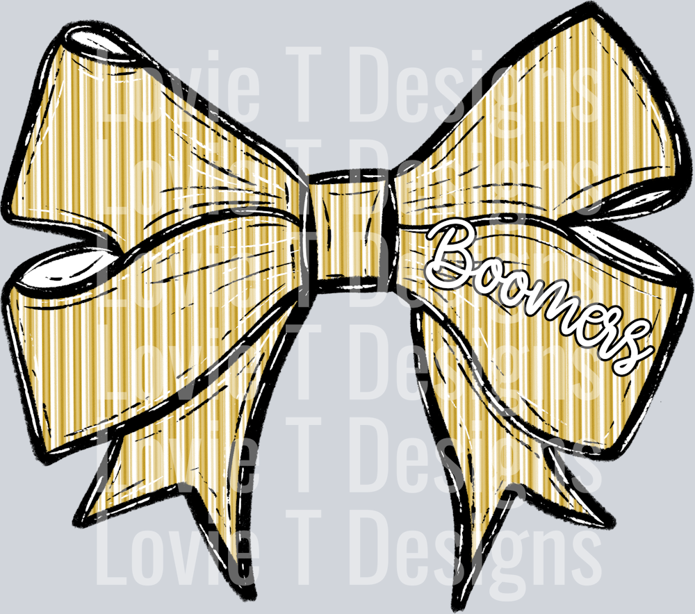 SEERSUCKER BOW VEGAS GOLD BOOMERS