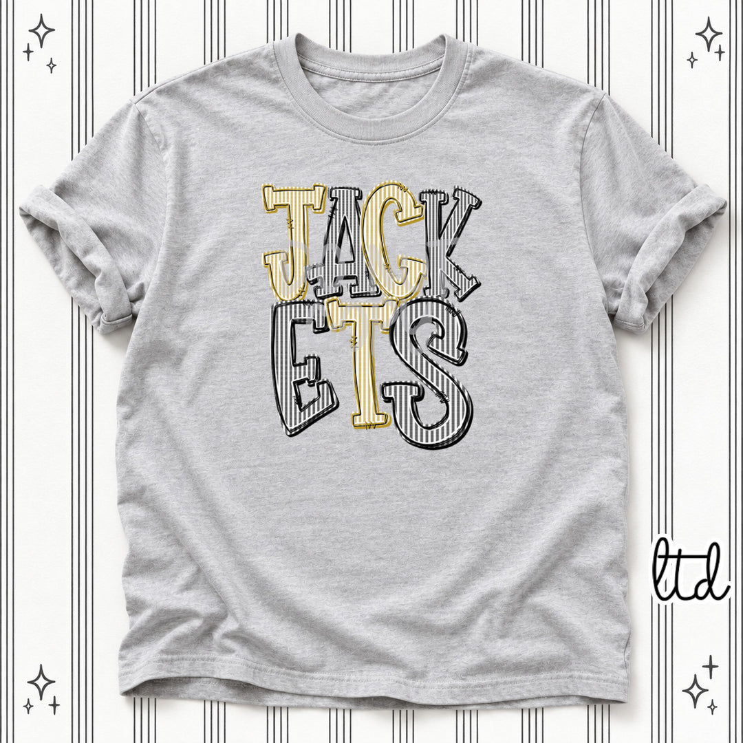 Jackets Vegas Gold Black Seersucker Stack Mascots DTF transfer