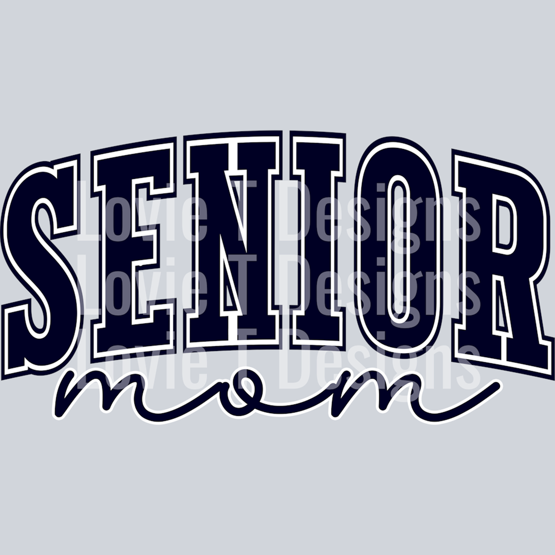 Senior Mom Navy 4 – DTF Transfer