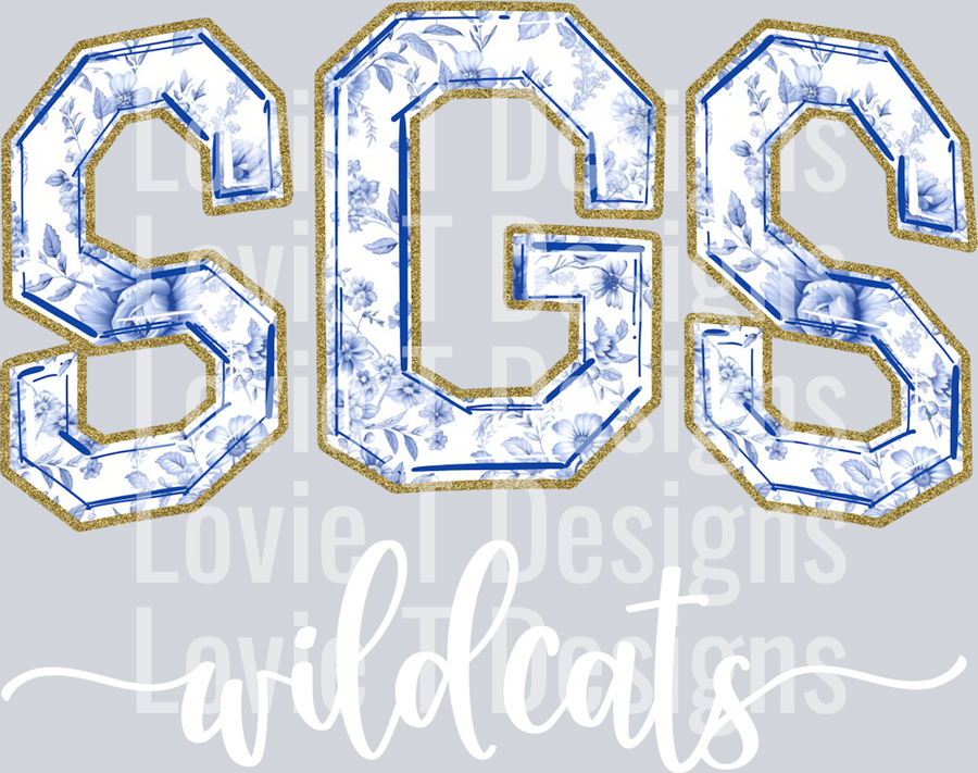 SGS WILDCATS BLUE TOILE