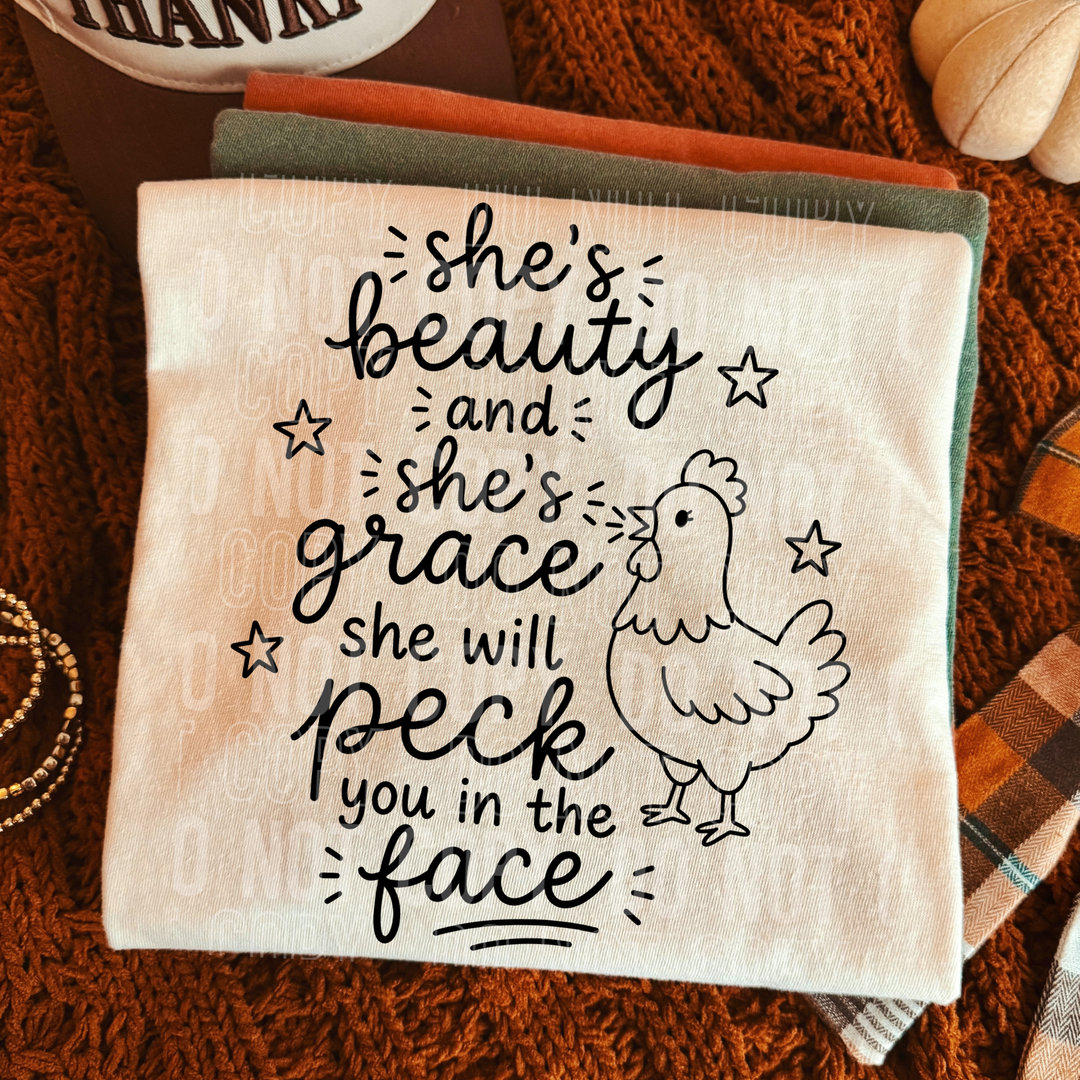 SHE'S BEAUTY AND SHE'S GRACE BLACK mockup