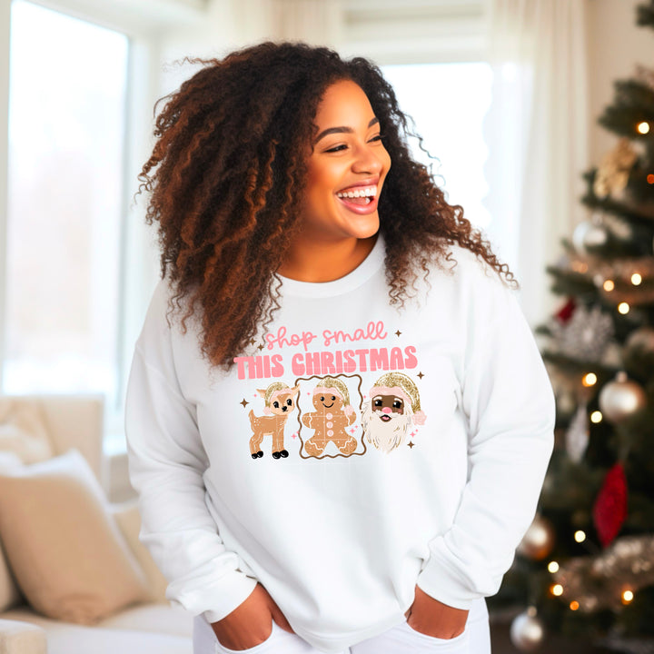 Shop Small This Christmas Darker Skin Tone DTF transfer design – image 1