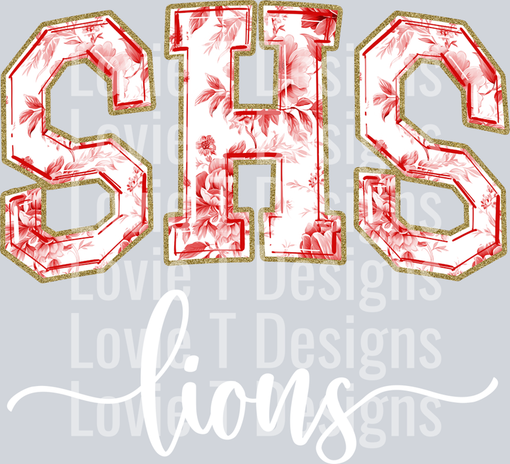 SHS LIONS RED TOILE