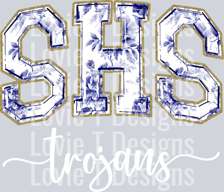 SHS TROJANS NAVY TOILE
