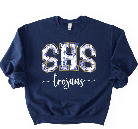SHS TROJANS NAVY TOILE