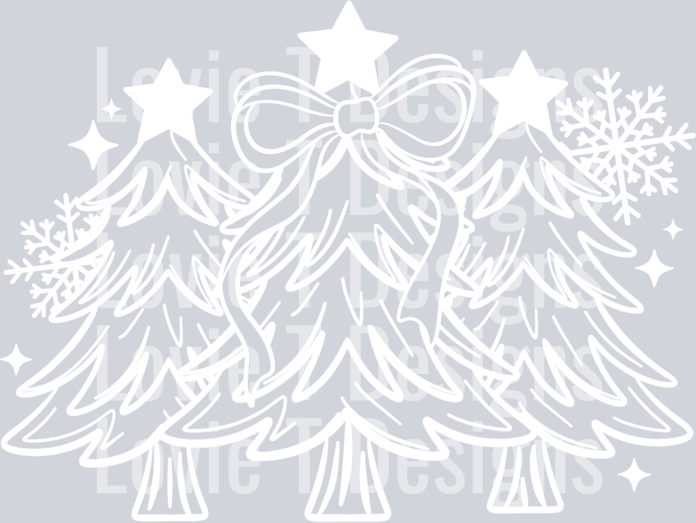 Single_Color_Christmas_Trees_White