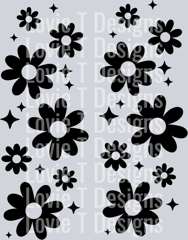 Single_Color_Floral_Sleeve_Black