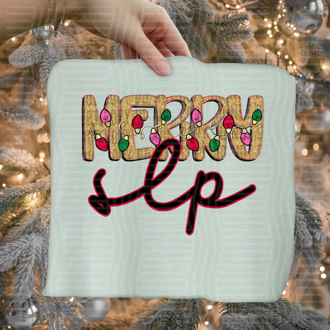 SLP Merry Lights School Staff DTF transfer