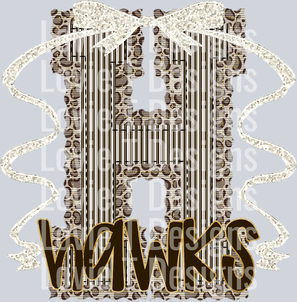 SMALL LEOPARD H HAWKS SEERSUCKER WITH BOW