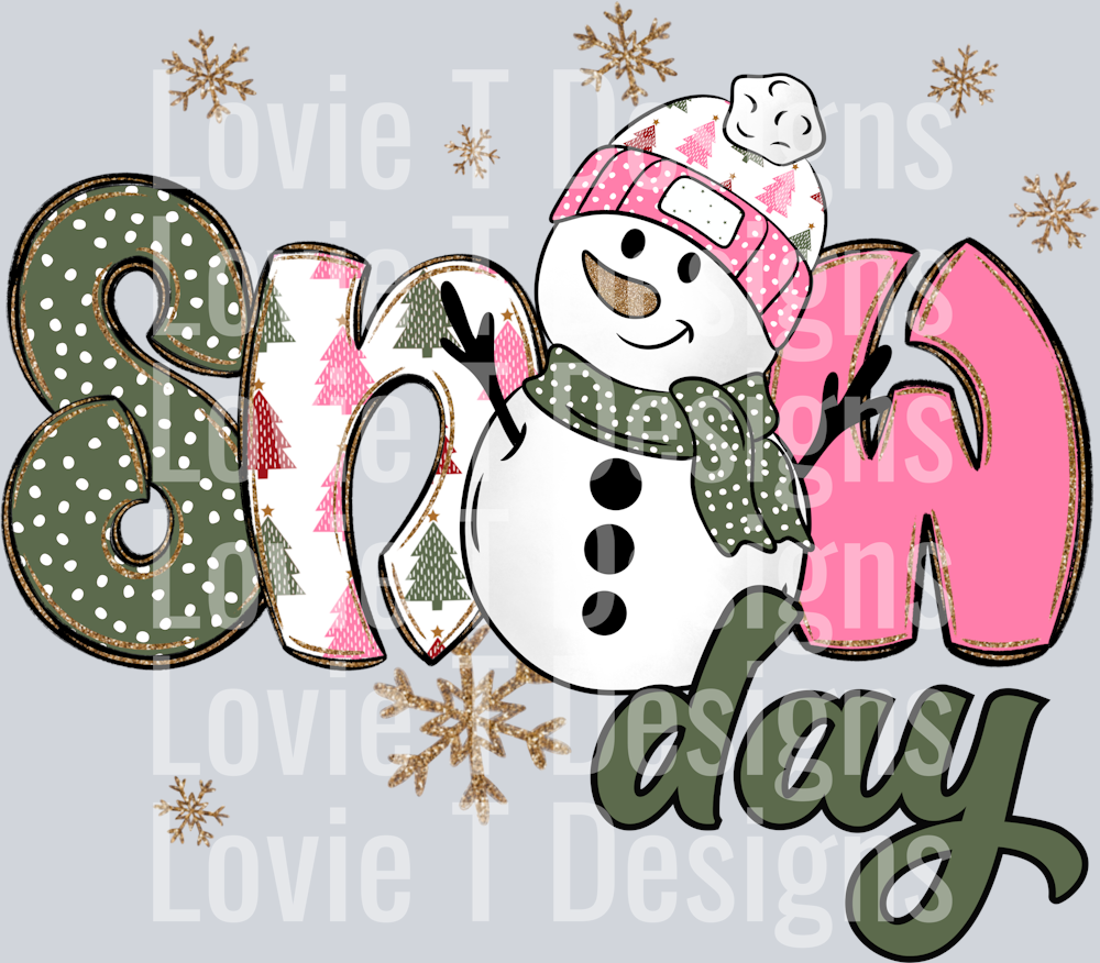 Snowday Snowman girl