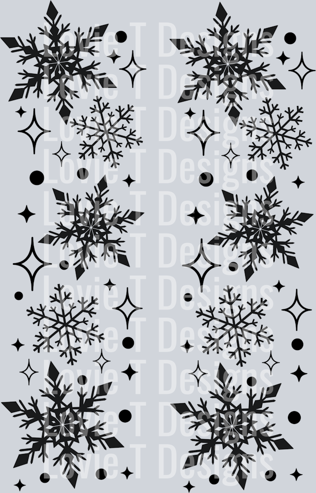 Snowflake_Sleeve_Single_Color_Black_