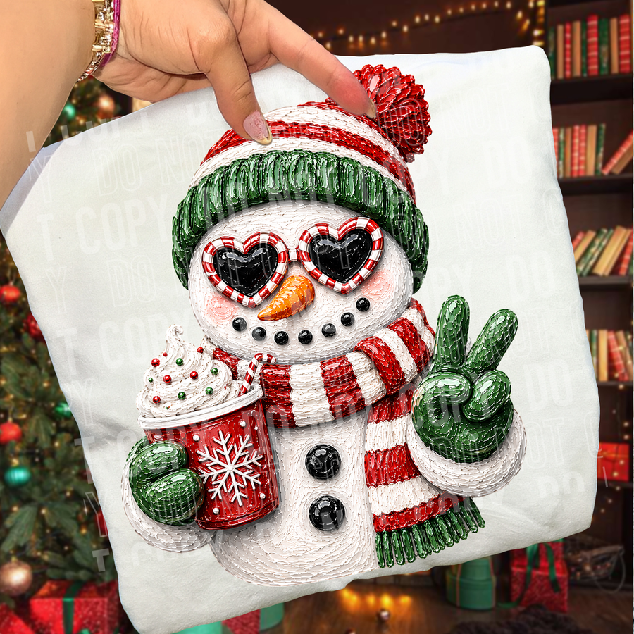 SNOWMAN FAUX PAINTED mockup