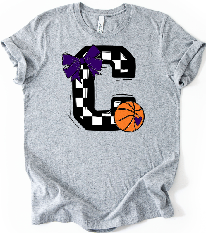 SO SPORTY BASKETBALL BLACK CHECKER C PURPLE