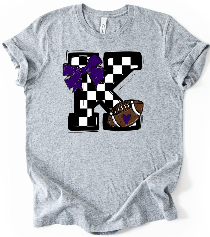 SO SPORTY FOOTBALL BLACK CHECKER K PURPLE