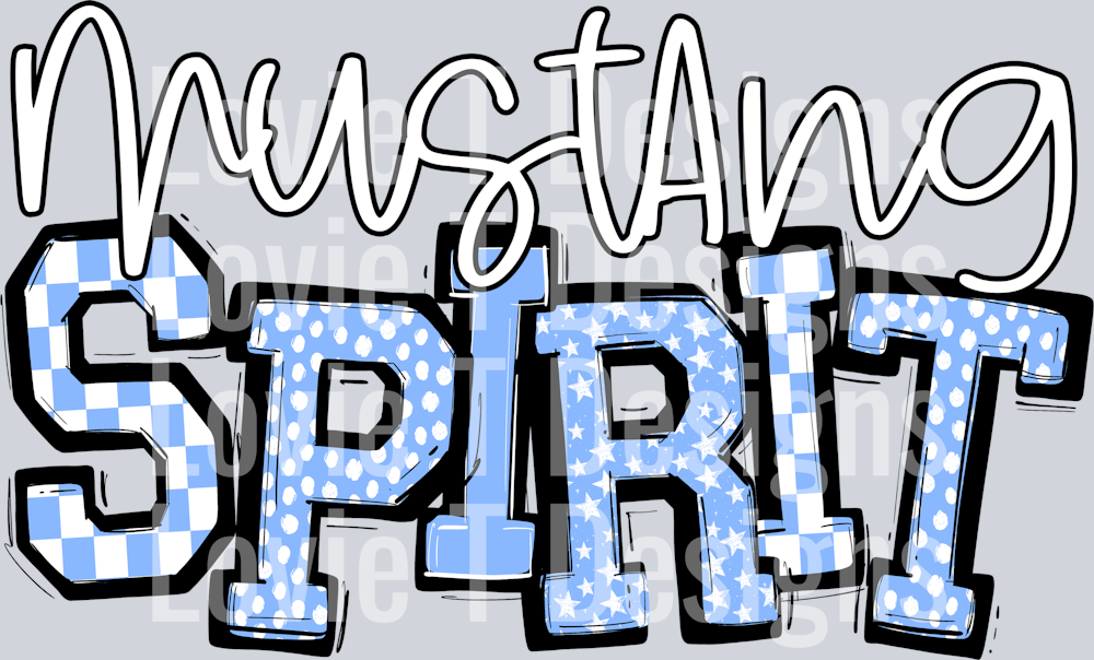 SO SPORTY SPIRIT MUSTANG COLUMBIA BLUE