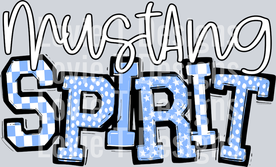 SO SPORTY SPIRIT MUSTANG COLUMBIA BLUE