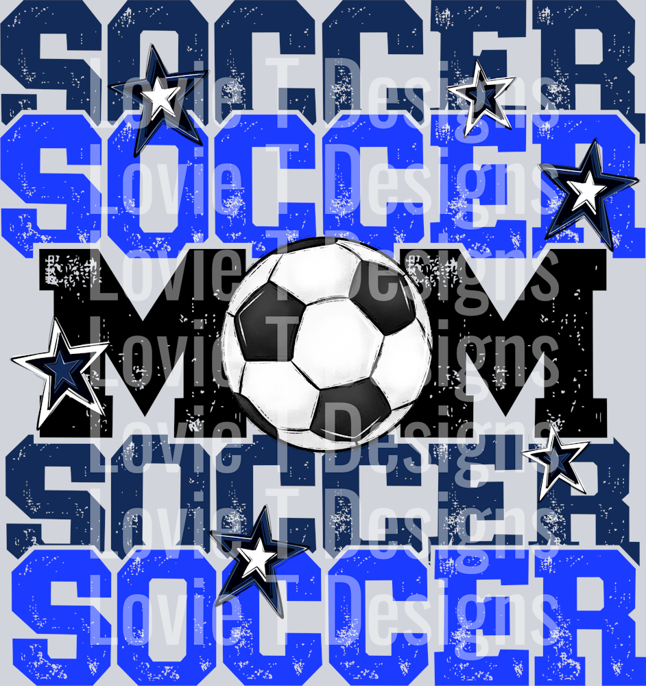 Soccer Mom NAVY AND BLUE