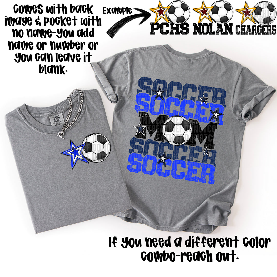 SOCCER MOM NAVY BLUE  POCKET