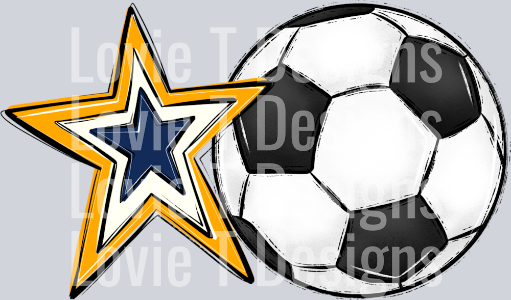 Soccer Mom NAVY YELLOW GOLD Pocket