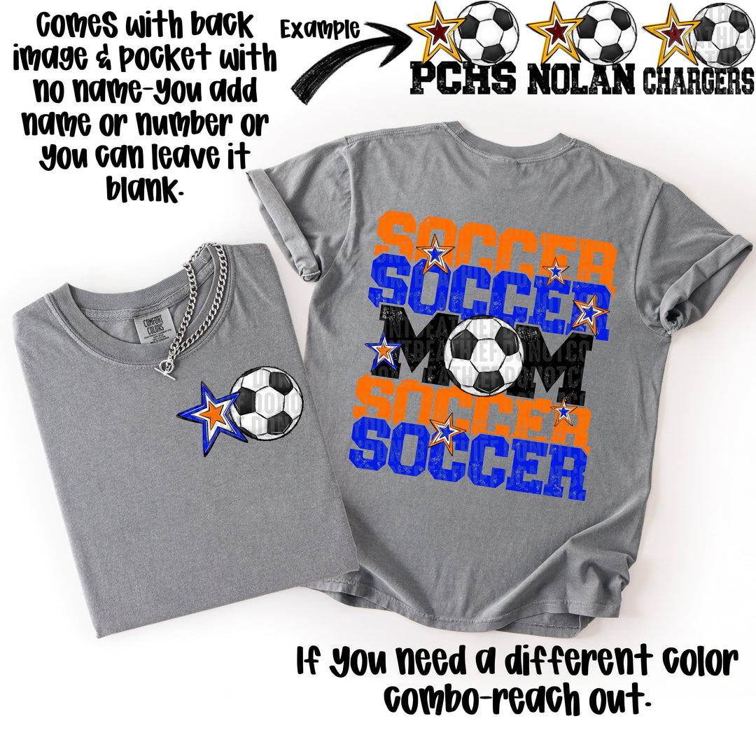 SOCCER MOM ORANGE ROYAL