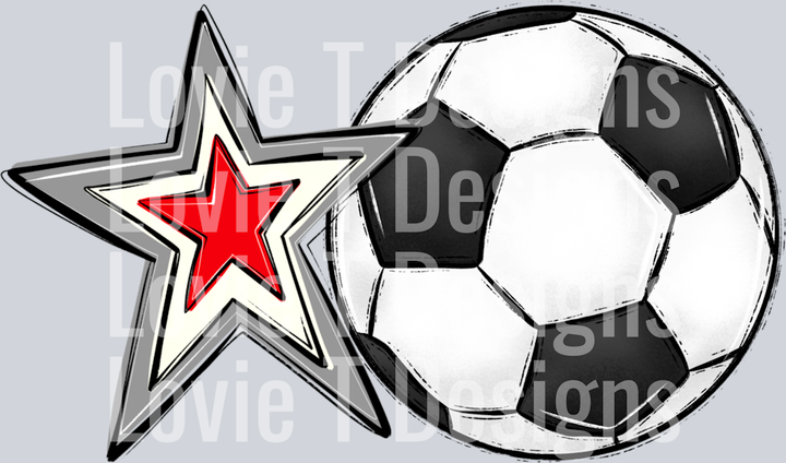 Soccer Mom Red Grey Pocket