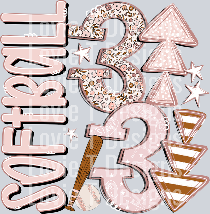 Softball 3 Up 3 Down