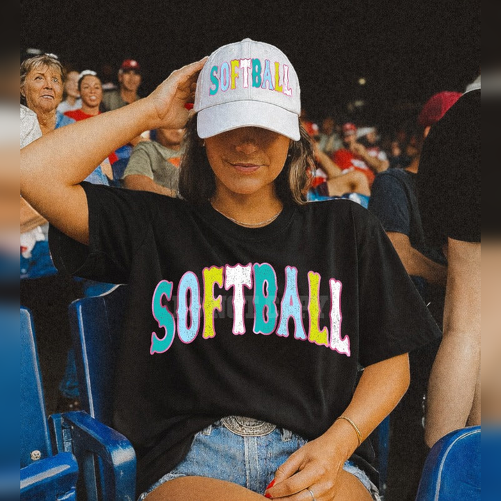 Softball Arched – DTF Transfer