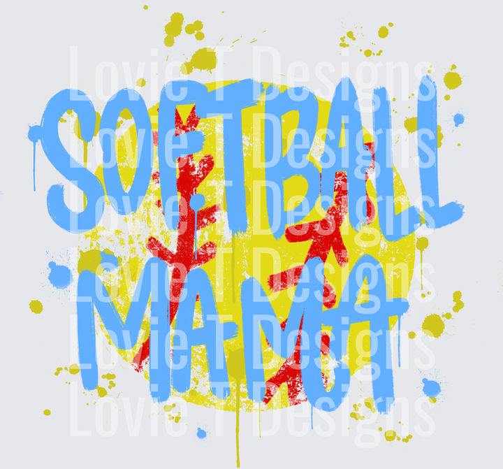 SOFTBALL MAMA SPLATTER