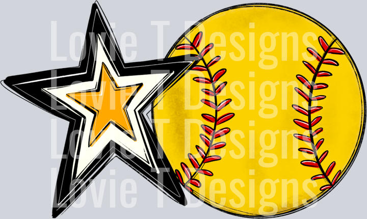 Softball Mom_BLACK YELLOW GOLD Pocket