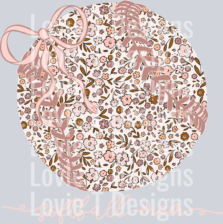 Softball Mom Coquette Floral