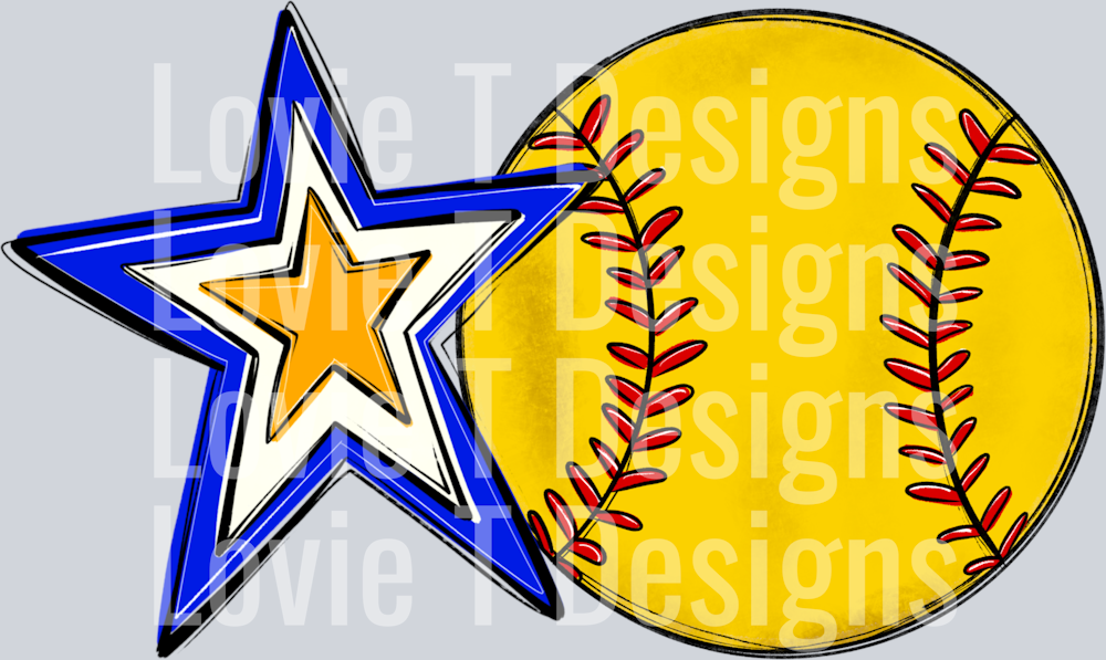 Softball Mom_ROYAL YELLOW GOLD Pocket