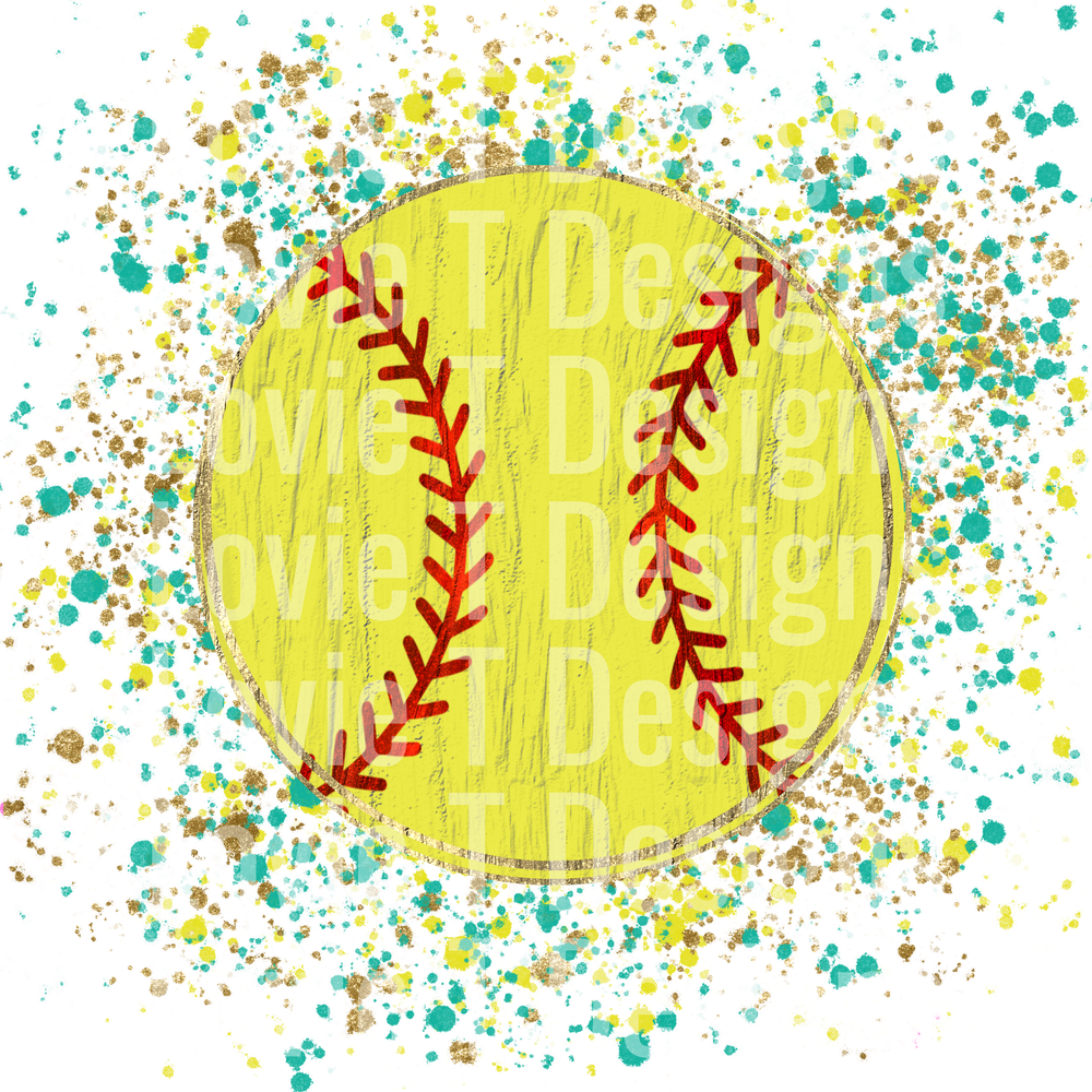 SOFTBALL PAINT SPLATTER