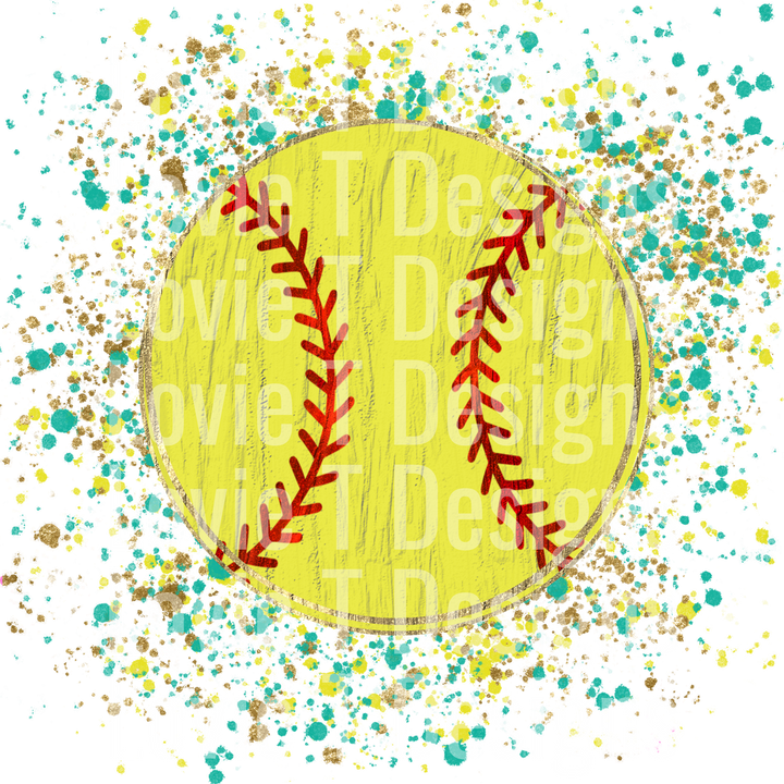 SOFTBALL PAINT SPLATTER