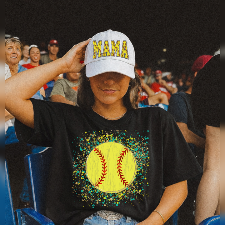 Softball Paint Splatter – DTF Transfer