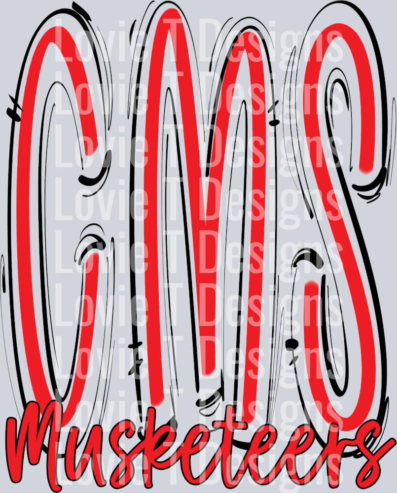 SPACED OUT CMS RED BASE AND BLACK TOP MUSKETEERS