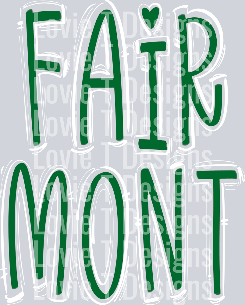 SPACED OUT FAIRMONT KELLY GREEN BASE AND WHITE TOP TALL