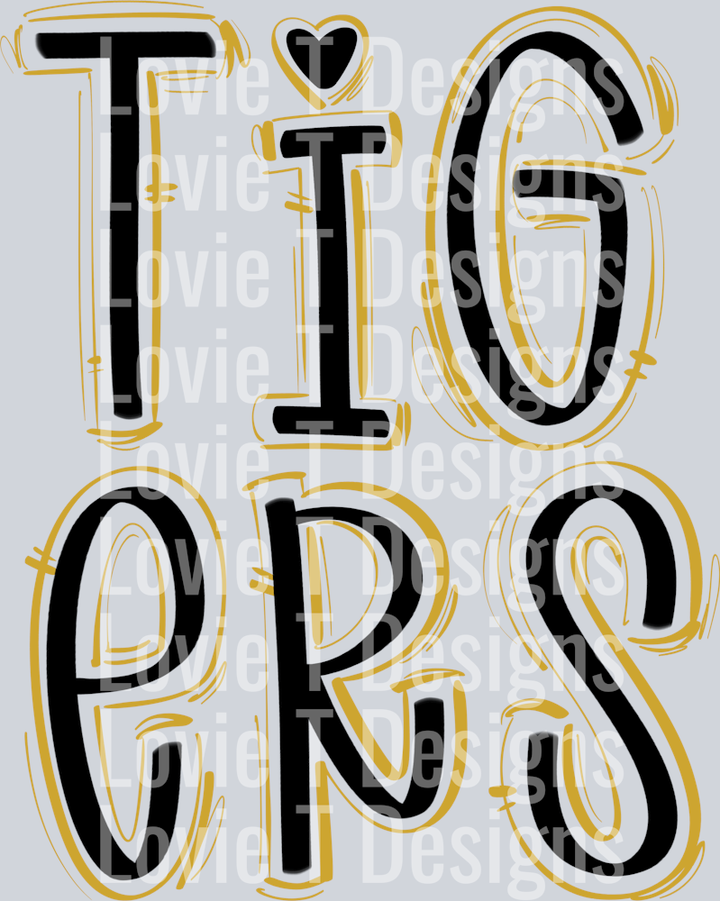 SPACED OUT TIGERS BLACK BASE VEGAS GOLD TOP