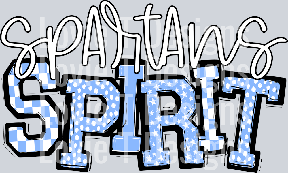 SPARTANS COLUMBIA BLUE SO SPORTY SPIRIT