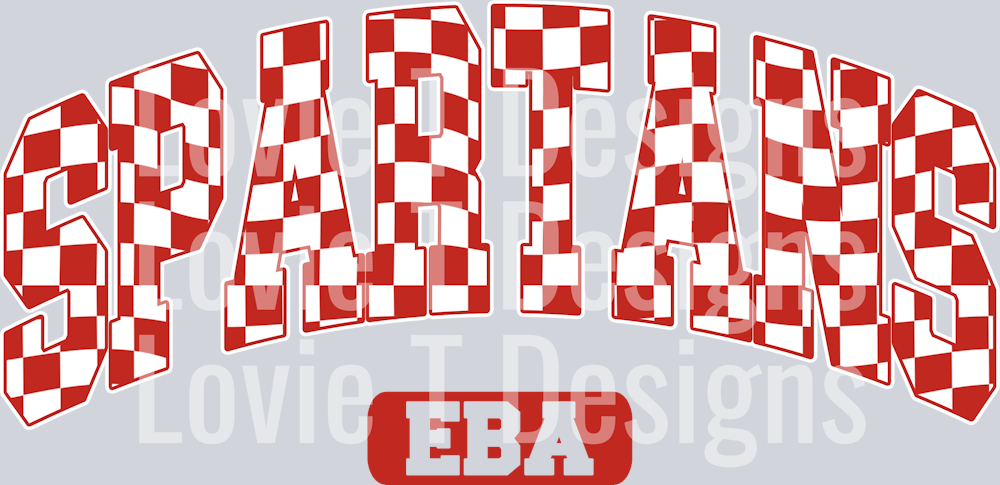 SPARTANS EBA RED CHECKERS