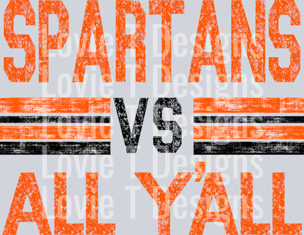 SPARTANS ORANGE AND BLACK VS ALL YALL