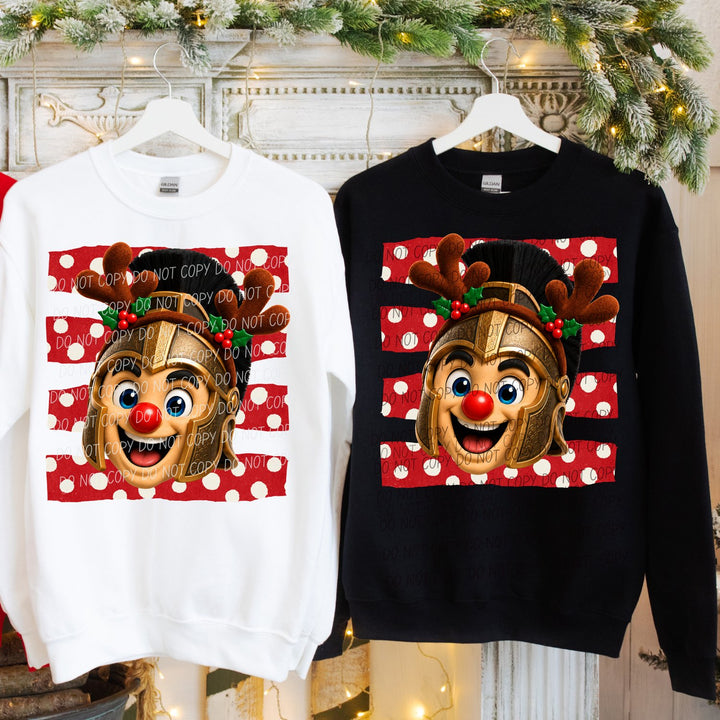 Spartan Trojan Reindeer Spirit Mascots DTF transfer