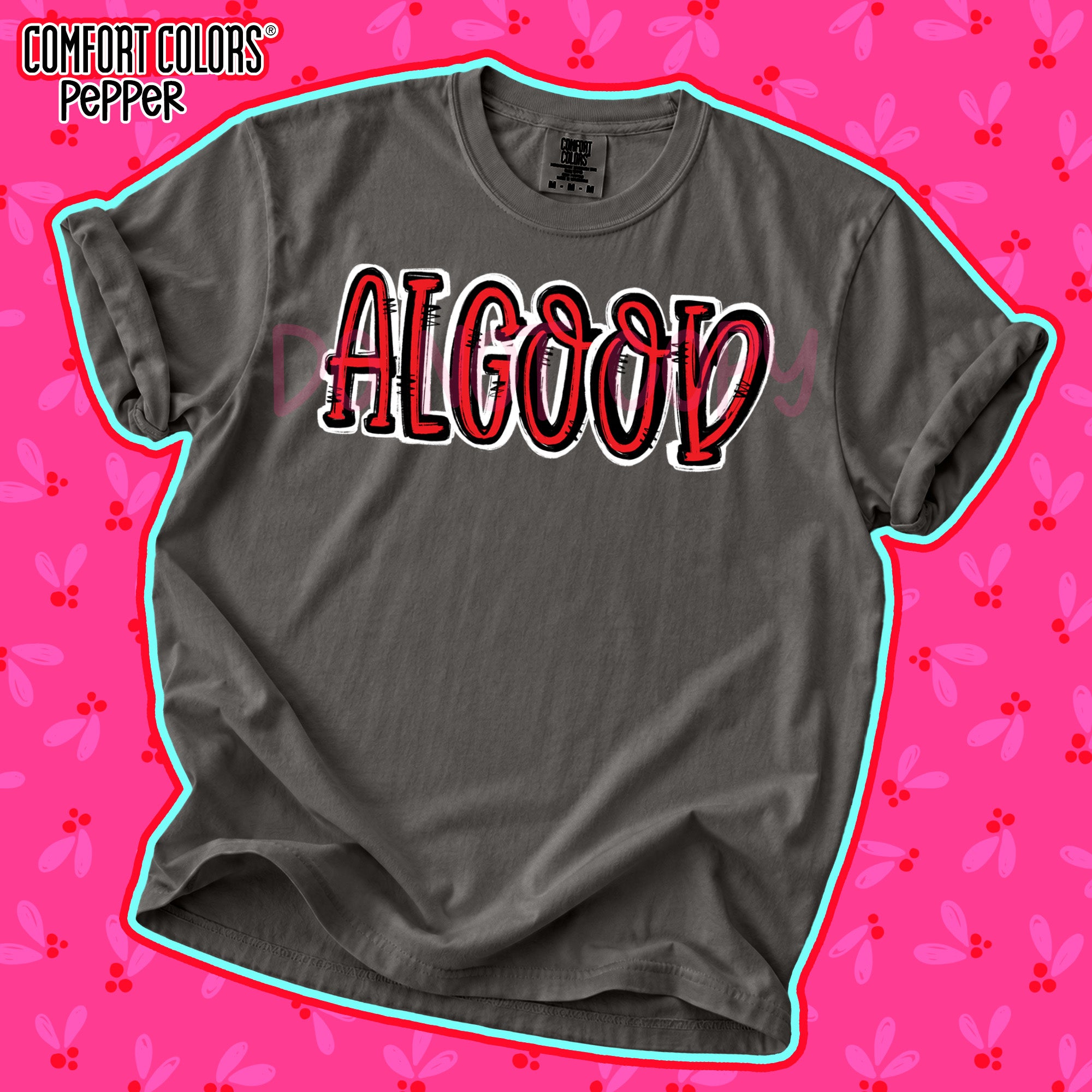 Spirit Stack Mascots Algood Red Black design
