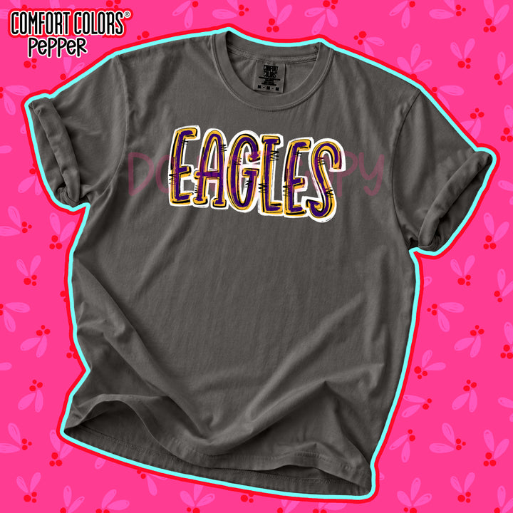 Eagles Purple Yellow Gold Spirit Stack DTF transfer