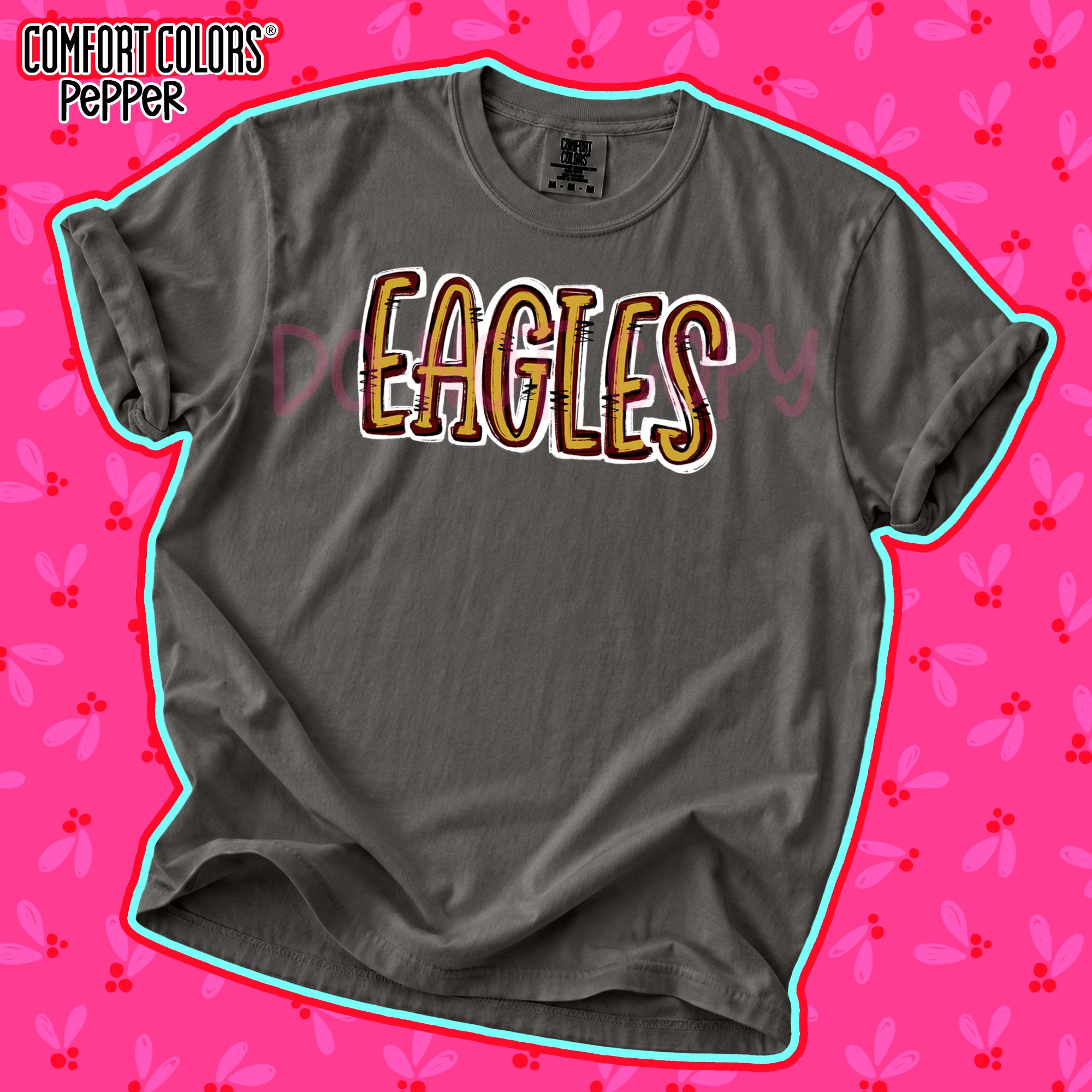 Spirit Stack Mascots Eagles Vegas Gold Maroon design