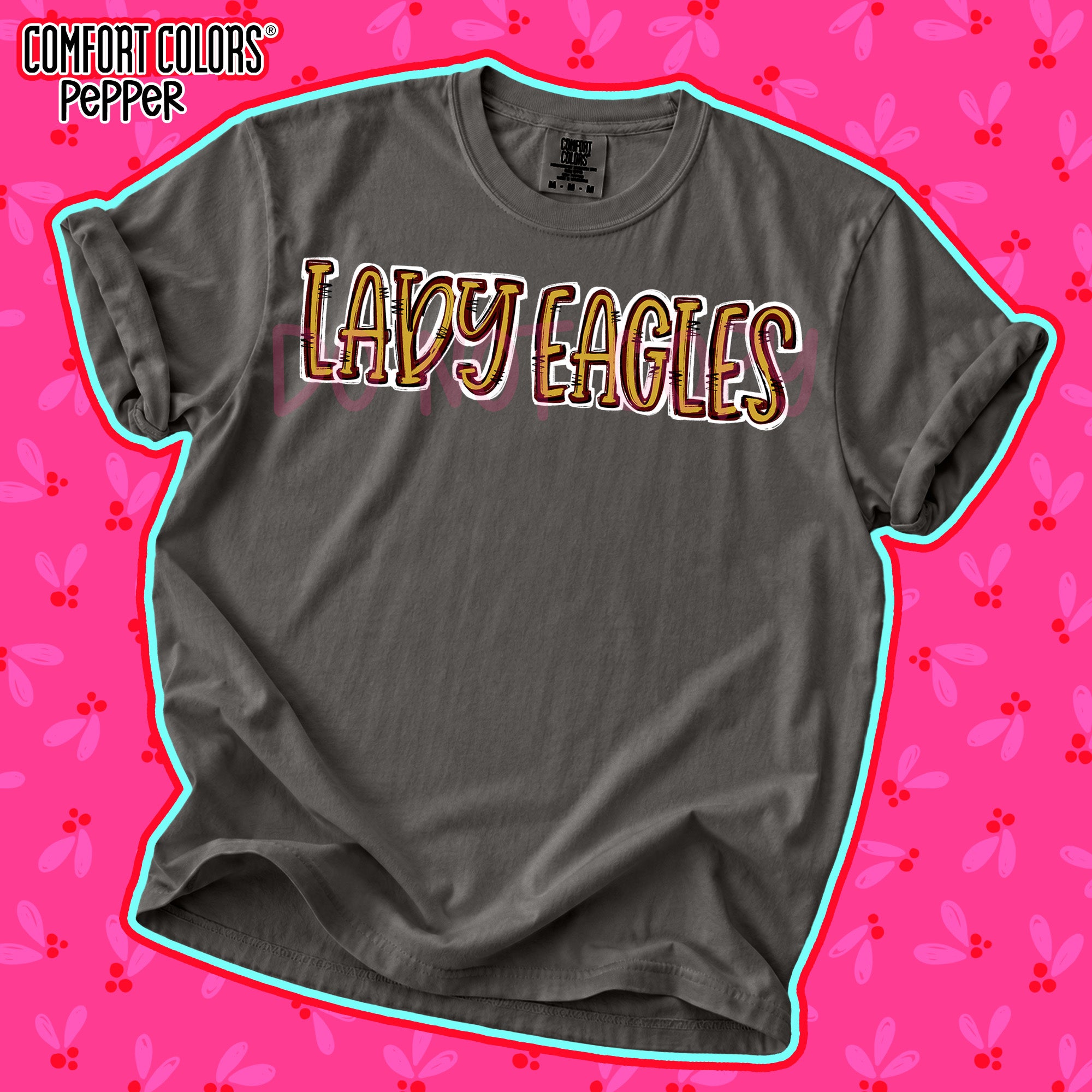 Spirit Stack Mascots Lady Eagles Vegas Gold Maroon design