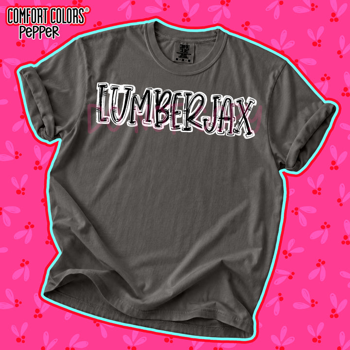 Lumberjax Black White Spirit Stack DTF transfer