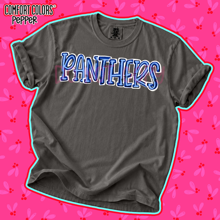 Panthers Columbia Royal Blue Spirit Stack DTF transfer