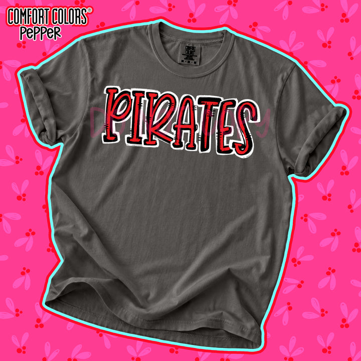 Pirates Red Black Spirit Stack DTF transfer