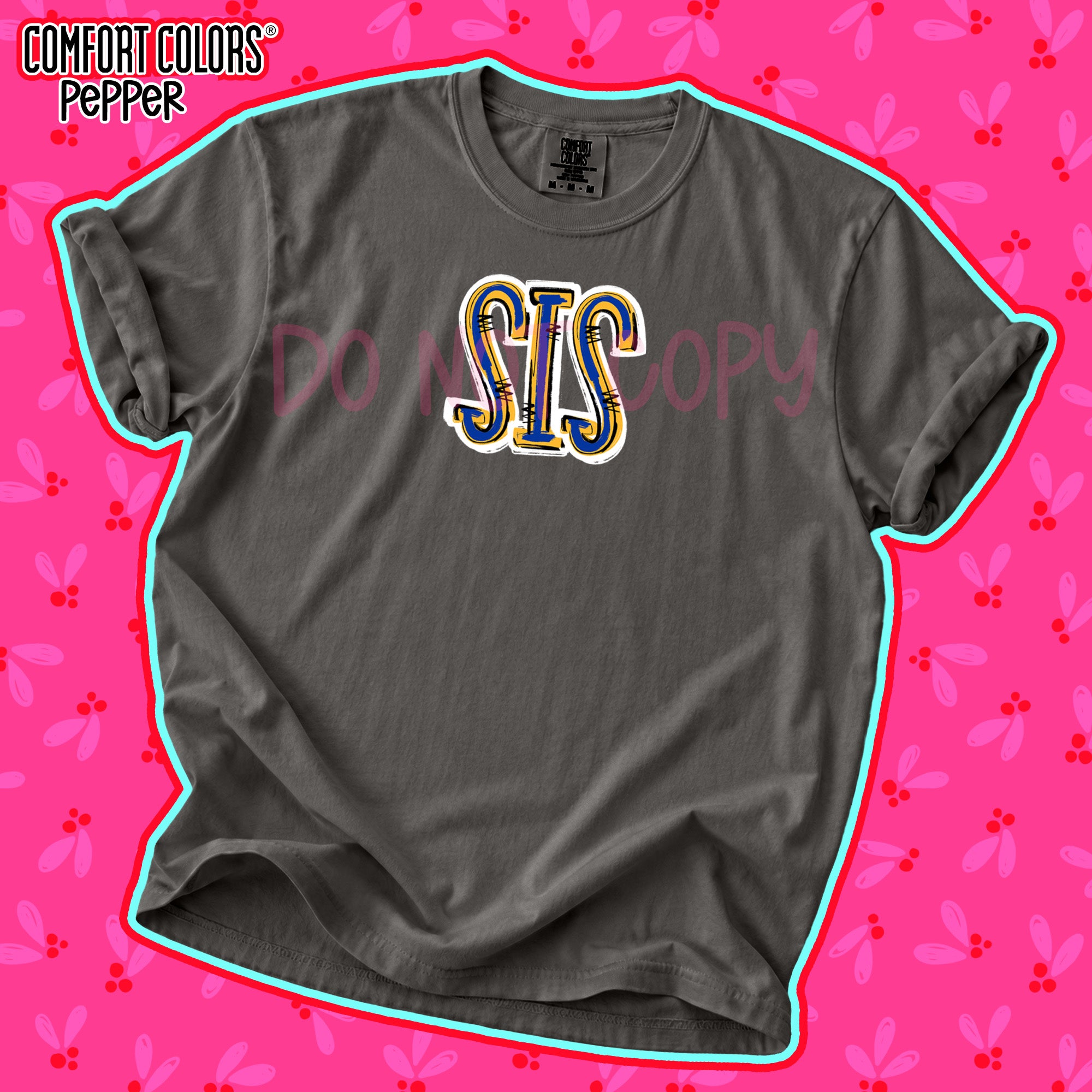 Spirit Stack Initials SIS Royal Blue Yellow Gold design
